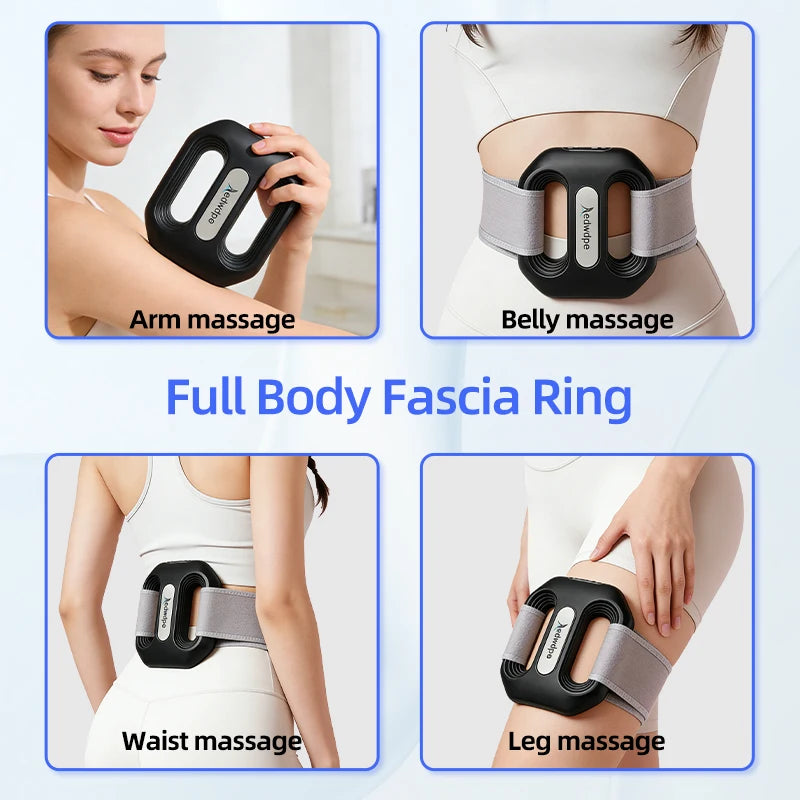 Portable Fascia Ring Massager With Belt For Deep Tissue Relief