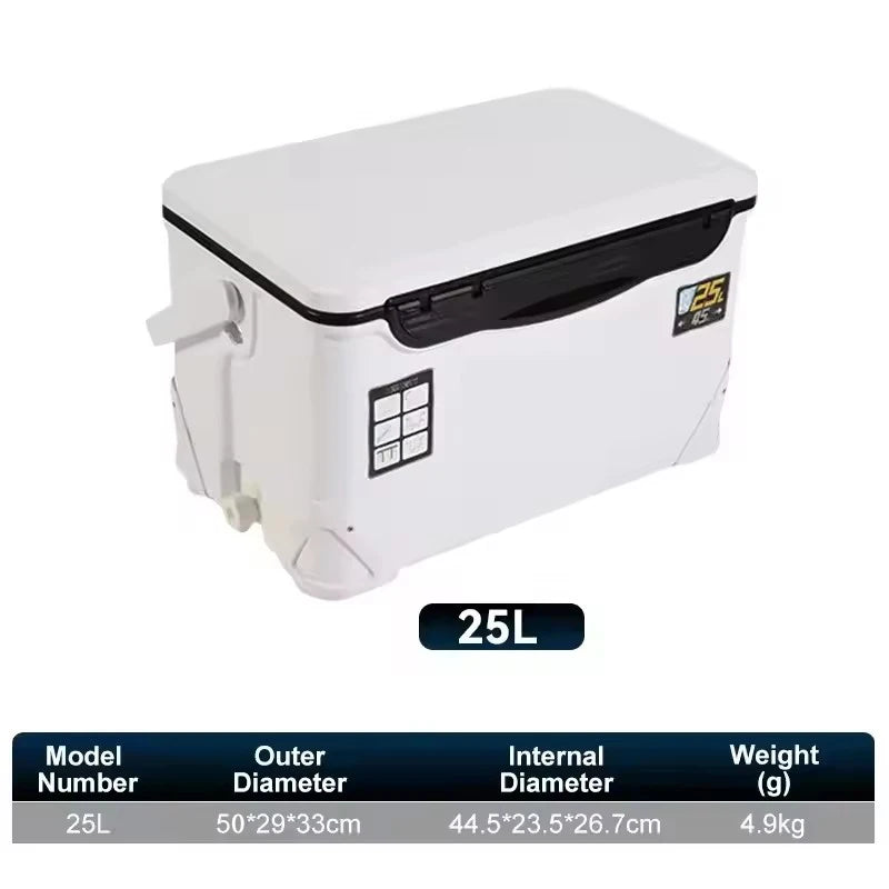 LEYDUN Portable Fishing Cooler Box With Tackle Storage