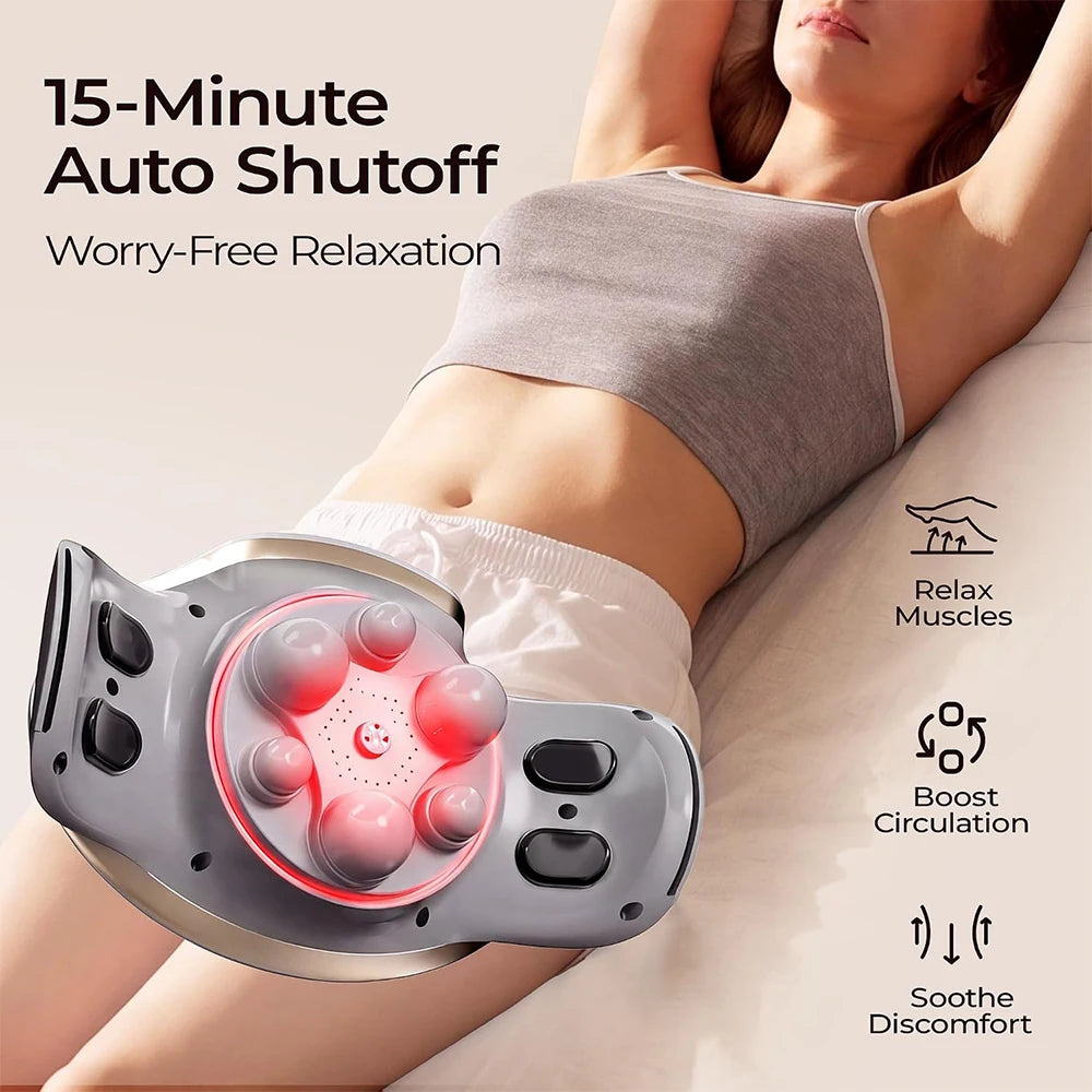 Homemassa Heated Abdominal Massager Rechargeable Wireless Belt
