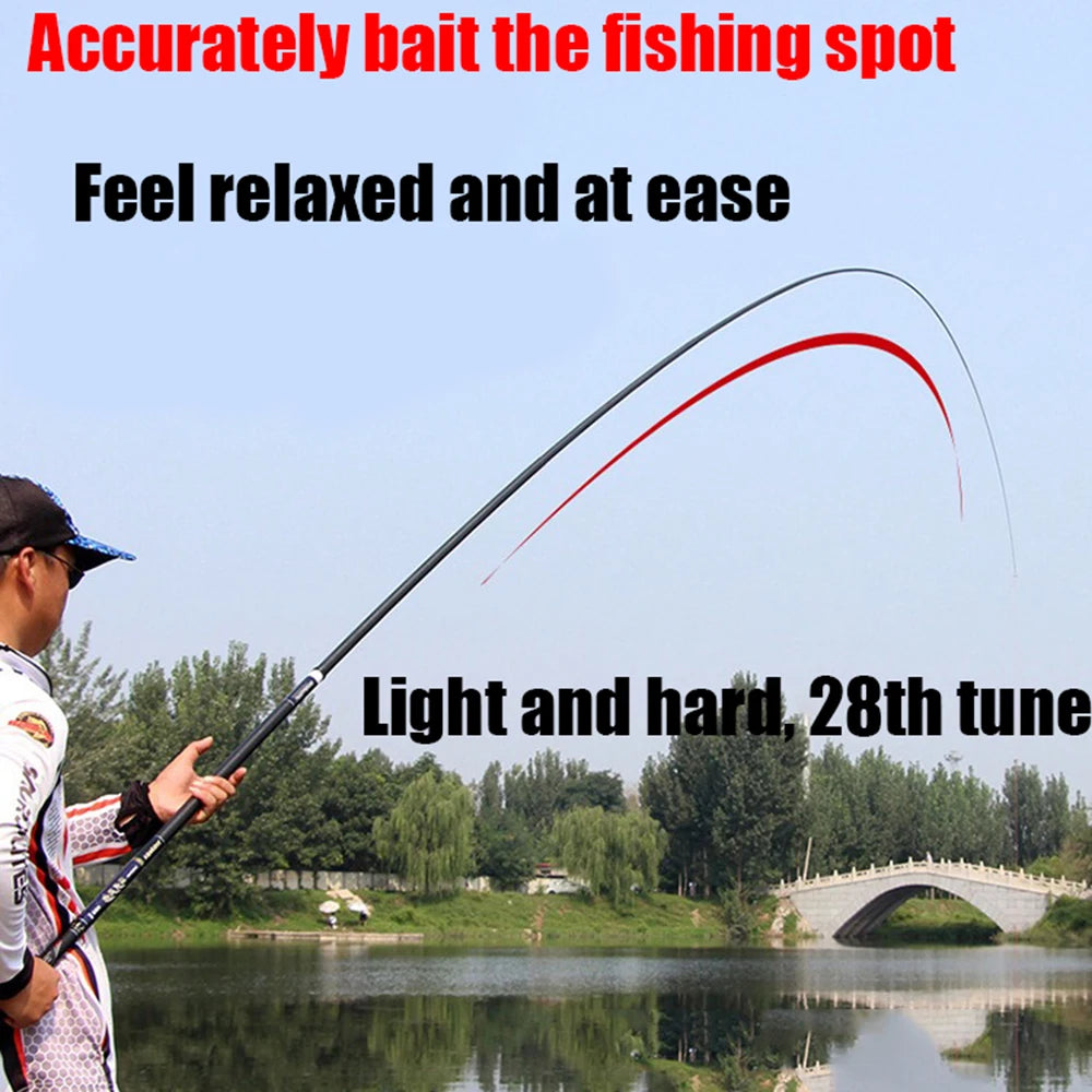 GTOFYU Carbon Fiber Telescopic Fishing Rod for Ocean Fishing
