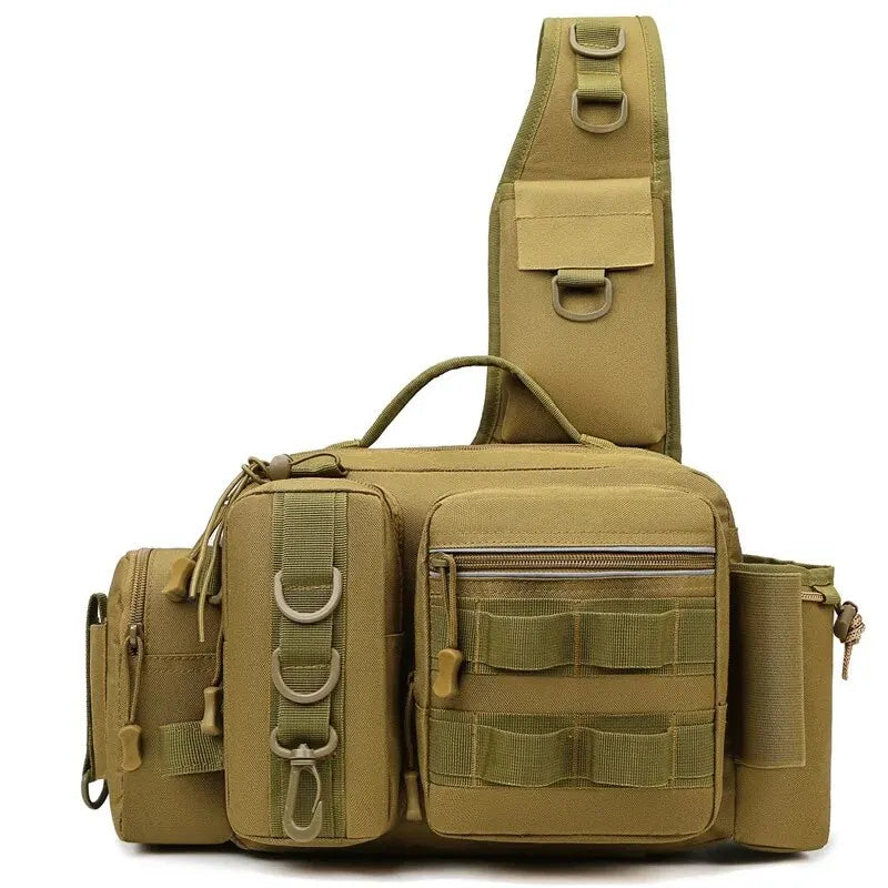 Furukroa Fishing Tackle Backpack With Lure Storage And Rod Holder