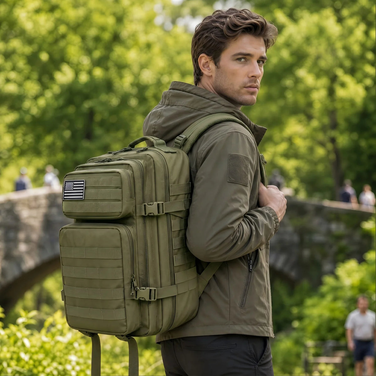 ReFire Gear Durable Tactical Fishing Backpack With Molle Pockets