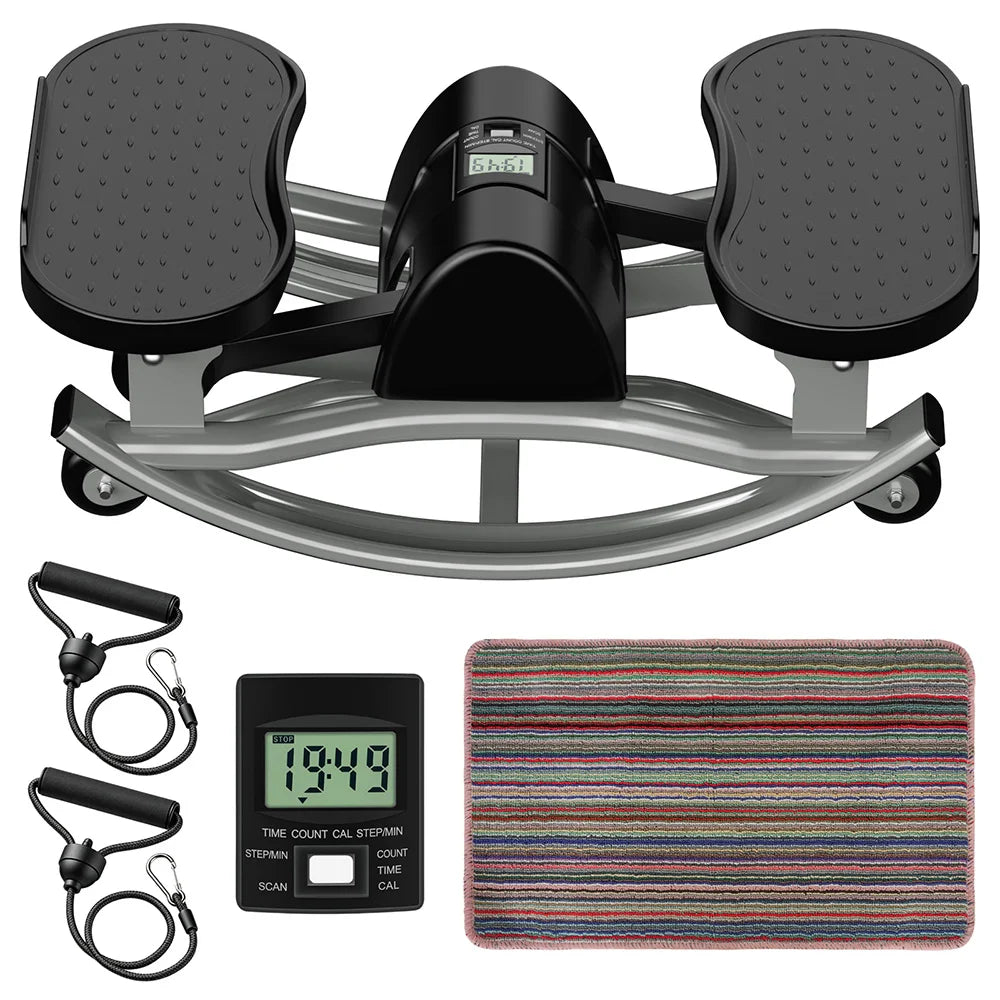 Digital Display Twist Stepper Machine With Resistance Bands