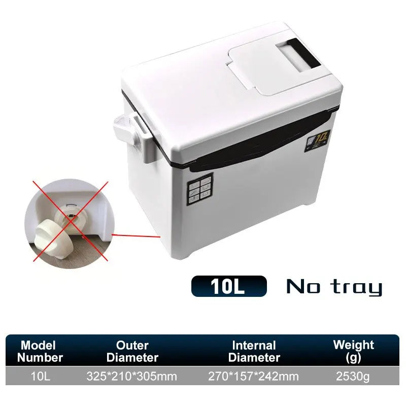 LEYDUN Portable Fishing Cooler Box With Tackle Storage