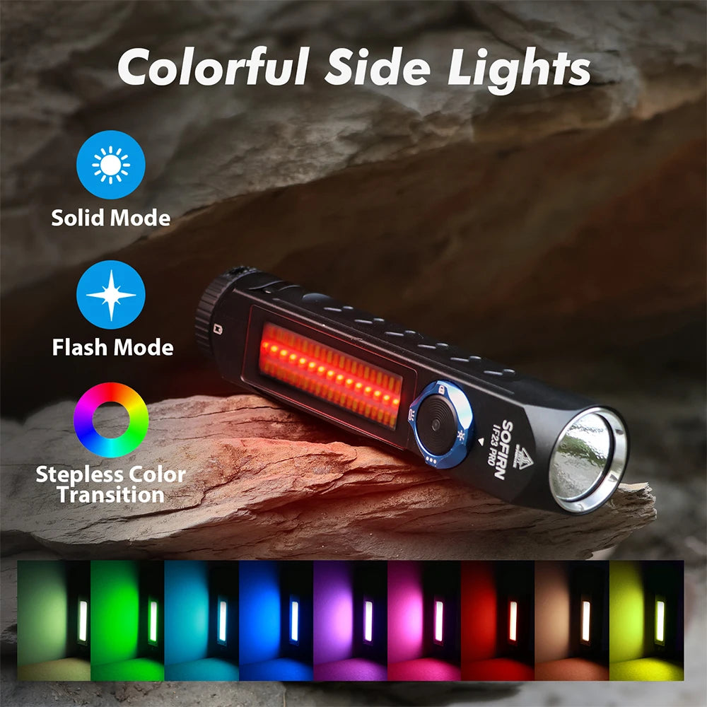 Sofirn IF23 Pro XHP70B LED Flashlight Rechargeable Portable