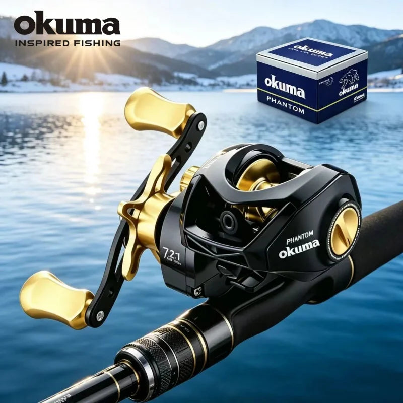 OKUMA Baitcast Reel for Bass Freshwater and Ocean Fishing