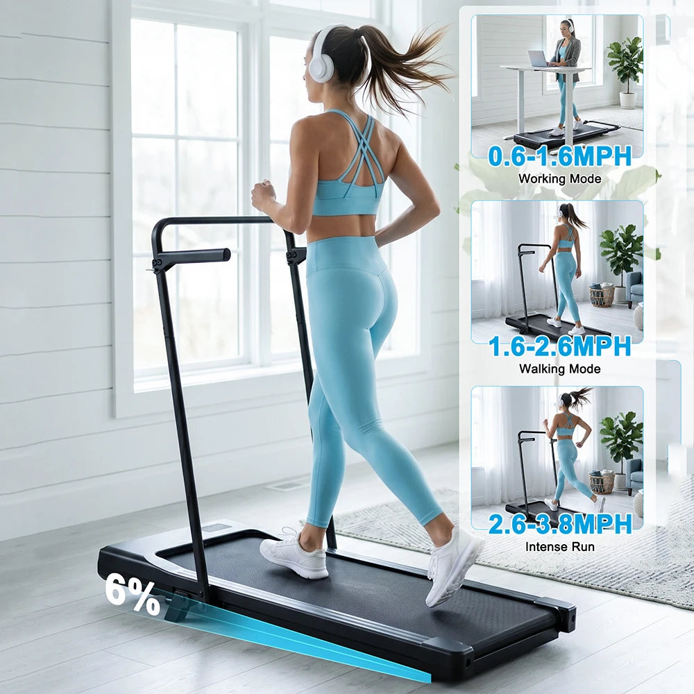 Superun Foldable Treadmill For Home With Adjustable Incline